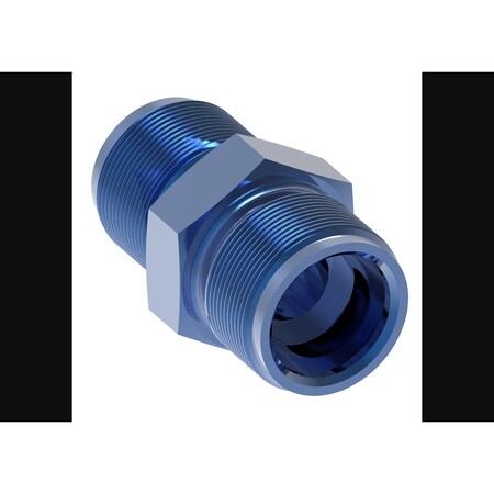 Aeroquip -8 AN Male To 16 Millimeter X 1.5, Anodized, Blue, Aluminum FCM2243